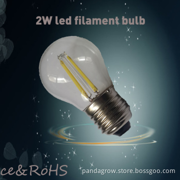 Modern Design LED Lamp Candle E12 2W Filament Bulbs